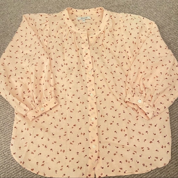 Madewell Peasant Top in Delicate Floral (XXS) - Picture 5 of 10